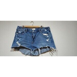 Abercrombie & Fitch The Mom Short High Rise Denim Shorts Size 18